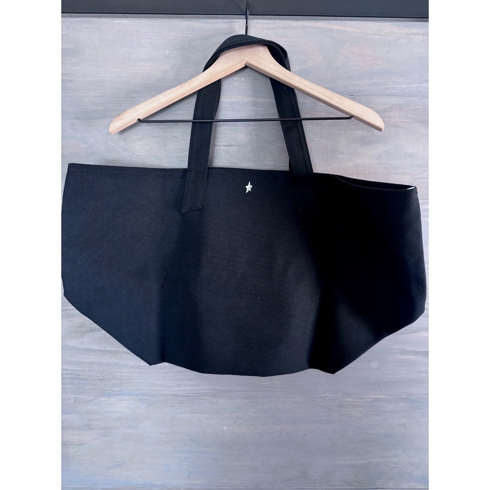 MUGLER Black Tote Bag LargeMetallic‎ Embossed Logo - Picture 2 of 4